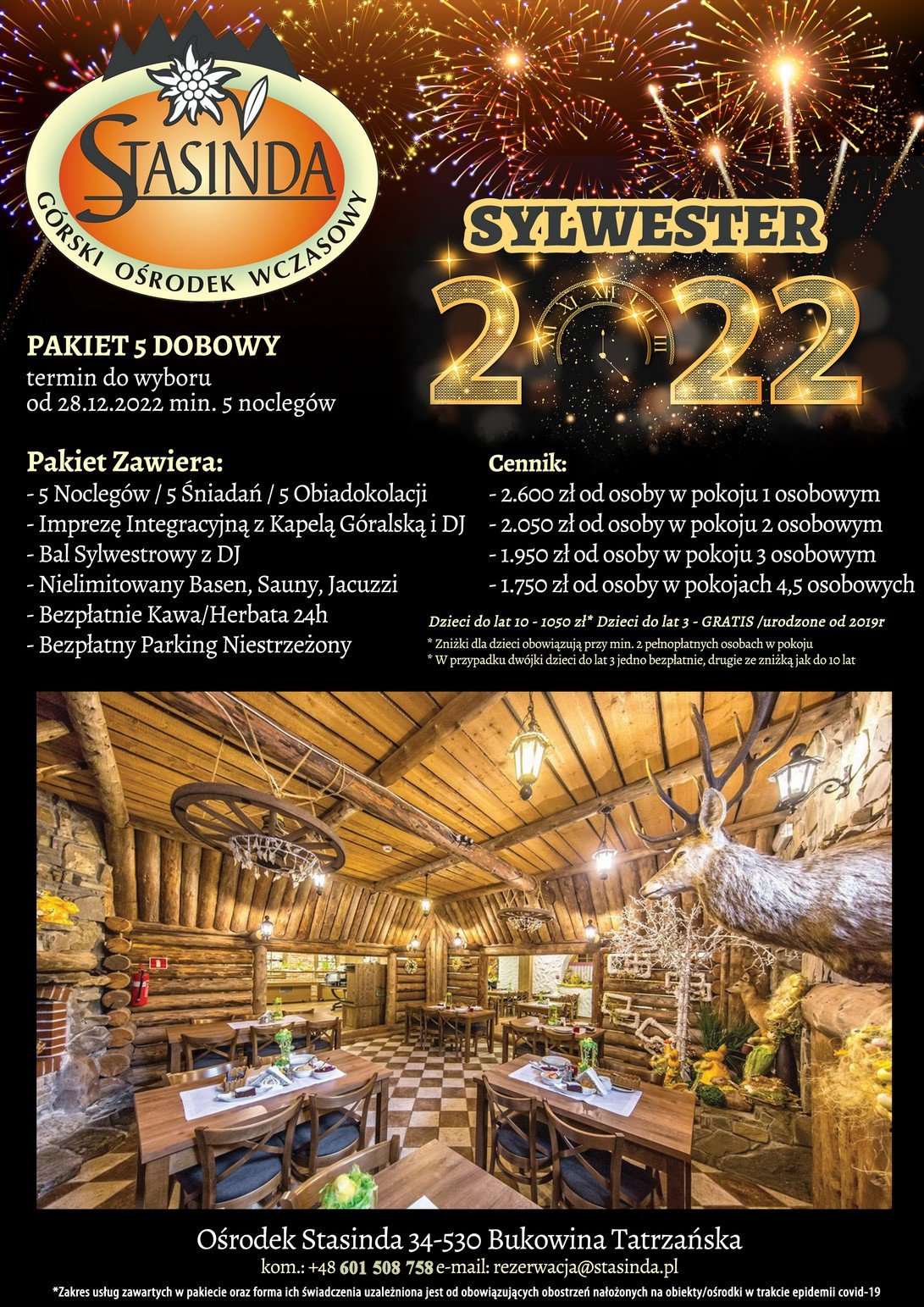 sylwster zakopane 2022 oferty